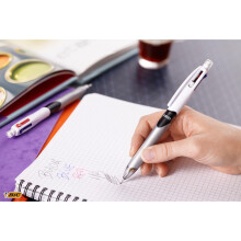 BIC 4 Colours Multicolour Pen and Pencil Combo, includes refillable HB Lead