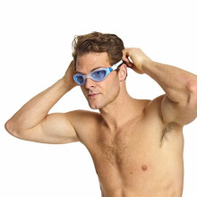 Zoggs Unisex Adult Phantom 2.0 Swimming Goggles - White/Blue/Tint, One Size