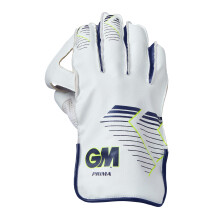 Gunn & Moore GM | Cricket Wicket-Keeper Keeping Protective Gloves | Prima | Fluro Yellow/Blue | Youths | 1 Pair