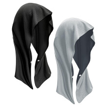 LSYZHX Cooling Hoodie Towel,Sun Protection Cooling Towel for Hot Weather Travel, Sport Head for Neck Face Quick Drying Absorbent Travel (2 pcs)