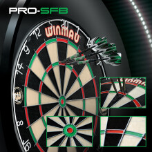 Winmau Pro SFB Bristle Dart Board - Professional Staple Free Bullseye Dartboard | Pro Winmau Dart Board for Home, Tournament or Club | Durable Bristl