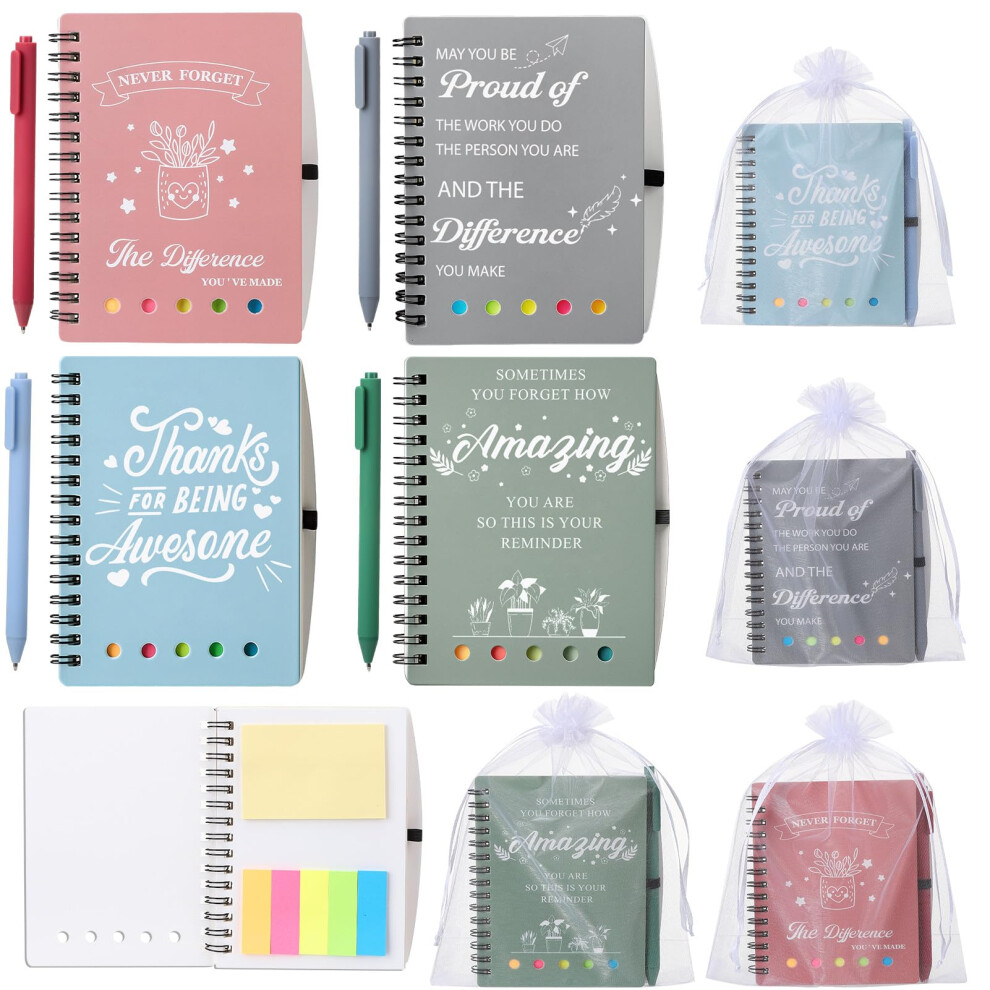 Photos - Notebook Candcamp Thank You Teacher Gifts for Colleagues,4 Sets and Pen Set
