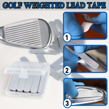 Golf Weighted Lead Tape 30pcs Adhesive Lead Tape Add Swing Weight for Golf Club Iron Putter Tennis Racket Adjust Weight