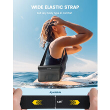 Lamicall IPX8 Waterproof Pouch Bag - [2 Pack] Waterproof Waist Dry Bag with Adjustable Strap, [Quick Opening] for Beach, Swimming, Boating, Fishing,