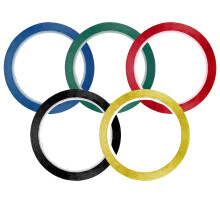 KissDate Whiteboard Tape Grid Marking Tape, 3 mm Width Colored Self Adhesive Whiteboard Gridding Tape Chart Tape for Office Grid Marking (5pack)