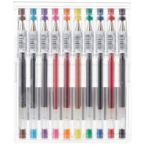 Pilot Pilot G - Tec C4 Gel Microtip Rollerball 0.4 mm - Assorted, Pack of 10 1