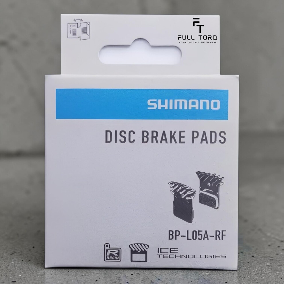 Photos - Other Brake Components Shimano L05A-RF Resin Disc Brake Pads - With Cooling Fins, Black 