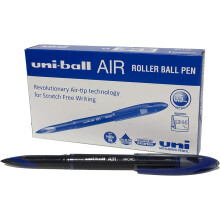 uni-ball Air, Blue Liquid Ink Rollerball Pens, Micro Nib (Pack of 12)