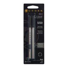 Cross 8523-2 Original Refill for Rollerball Gel Ink Cartridges, Compatible with a variety of Cross Rollerball Gel Pens, Black, (Pack of 2)