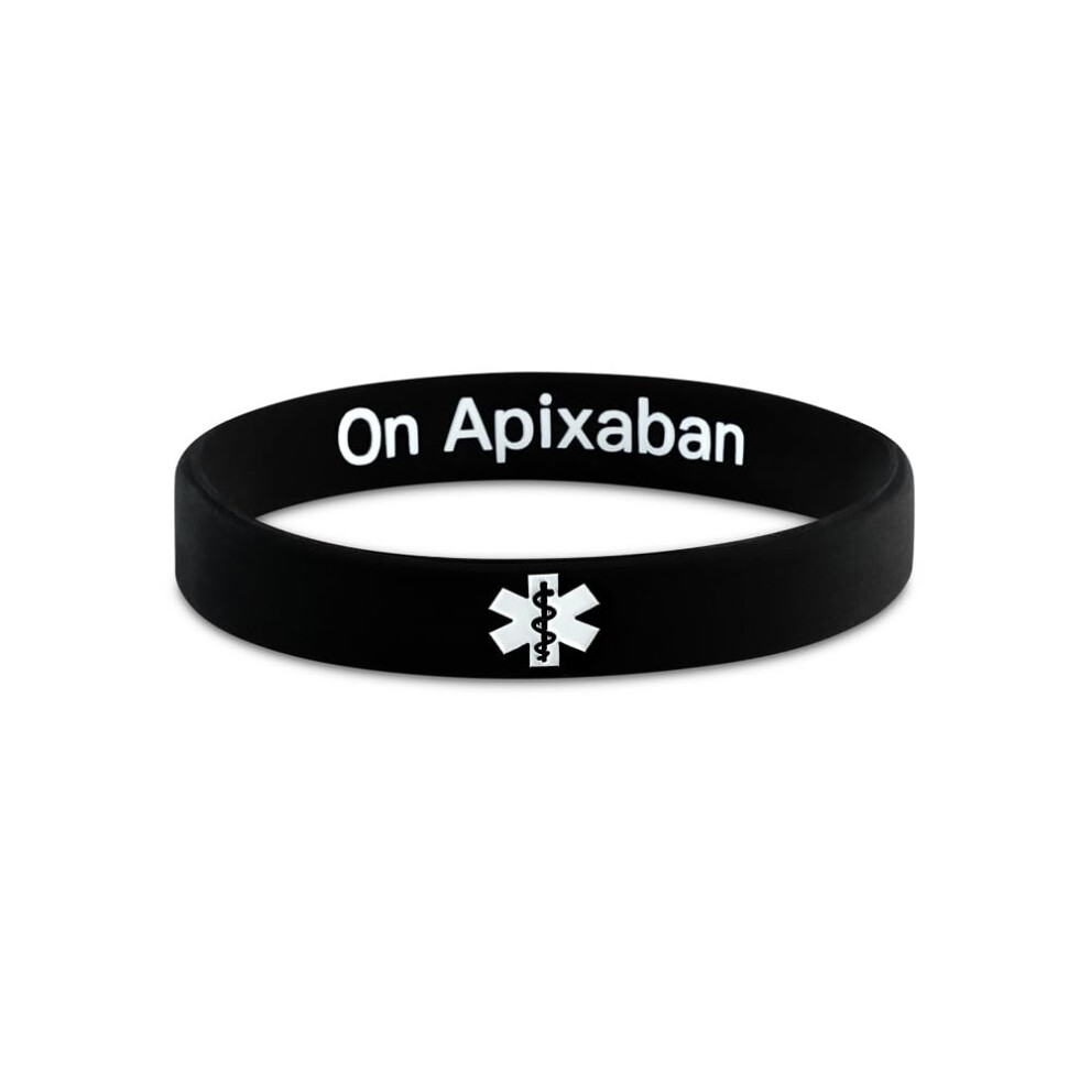 Photos - Other Office Equipment On Apixaban Blood Thinner Medical Alert Bracelet – Discreet Silicone Wristband (202mm)