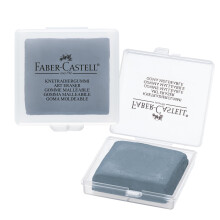 Faber-Castell Art & Graphic Kneadable Art Eraser, Grey, Single Eraser, for Art, Craft, Drawing, Sketching, Home, School, University, Colouring