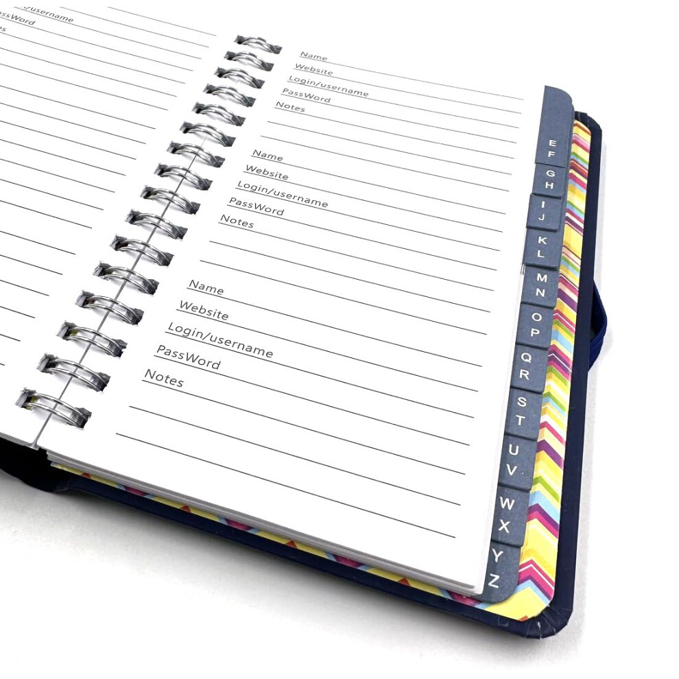 Sixstore Password Book A-Z Tabbed Notebook for Internet Login Information' Small Pocket Size Password Keeper Journal Notebook for Computer, Website,-image-OPC-PWMNDV6-NEW