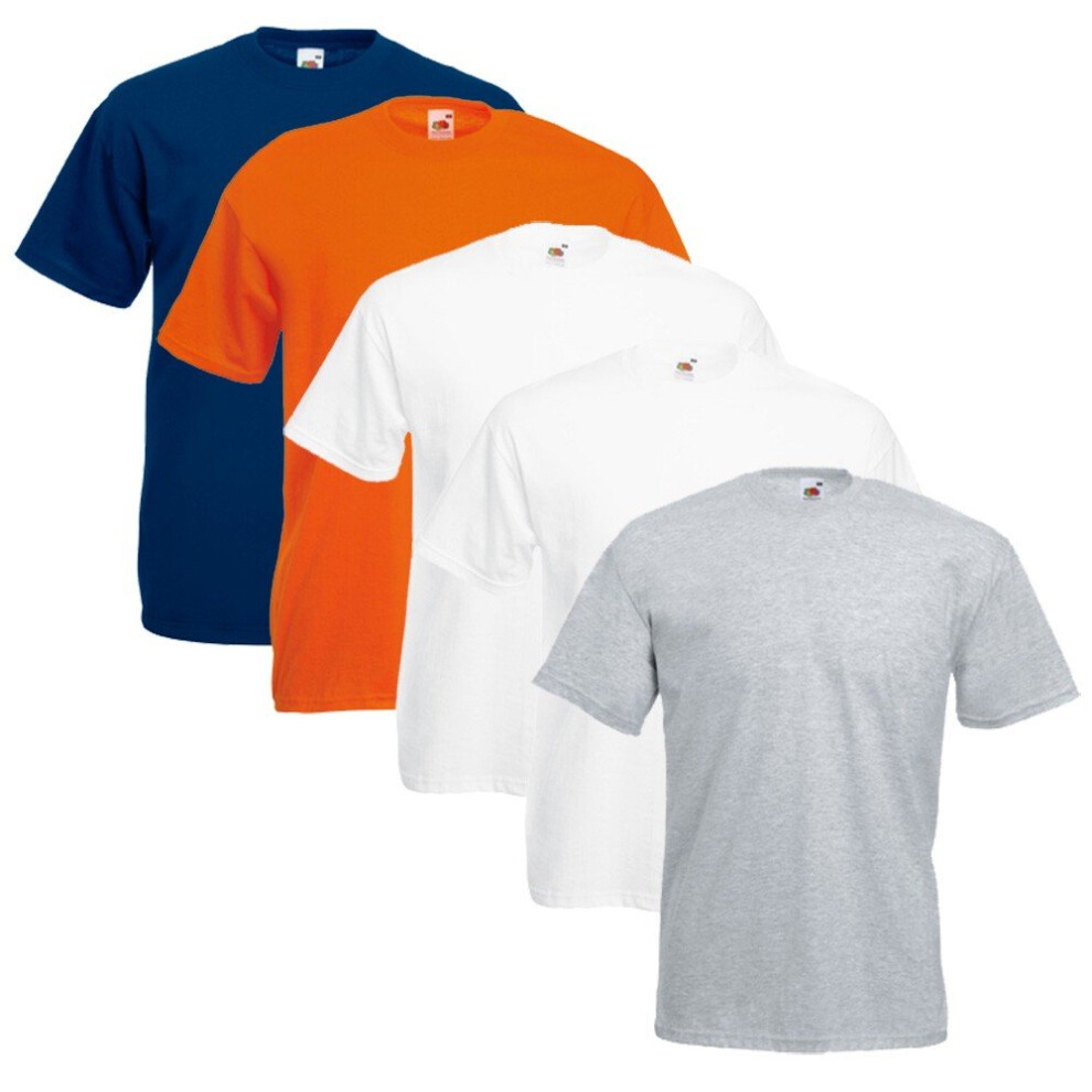 Fruit Of The Loom T-Shirts Pack Of 5, Colour Set Iv, L