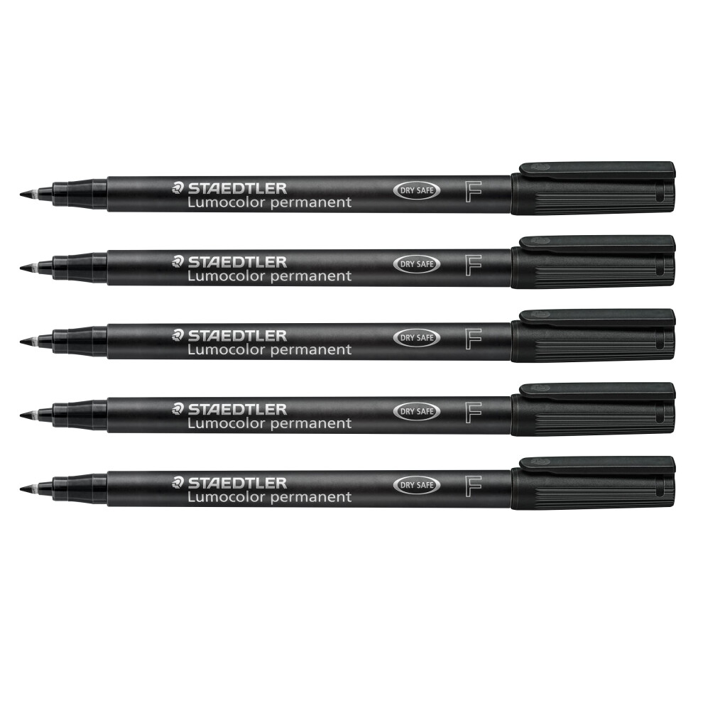 Photos - Felt Tip Pen STAEDTLER Lumocolor Permanent Marker Pen, Smudge-Proof and Waterproof on Almost All Surfaces, line Width F 0.6 mm, refillabl 