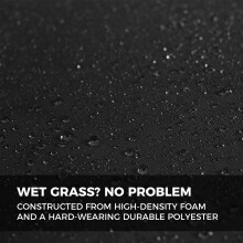 Highlander Foldable Outdoor Seat Mat - Lightweight Padded Stadium Seat Portable Ideal for Walks, Picnic, Camping, Hiking or Festivals (Black)