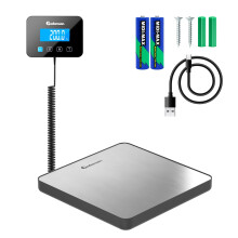 Parcel Scales - 440 lbs/0.35oz - Heavy-Duty & High Accurate Digital Postal Scale with Hold/Tare Function - Perfect for Packages, Luggage, Industrial