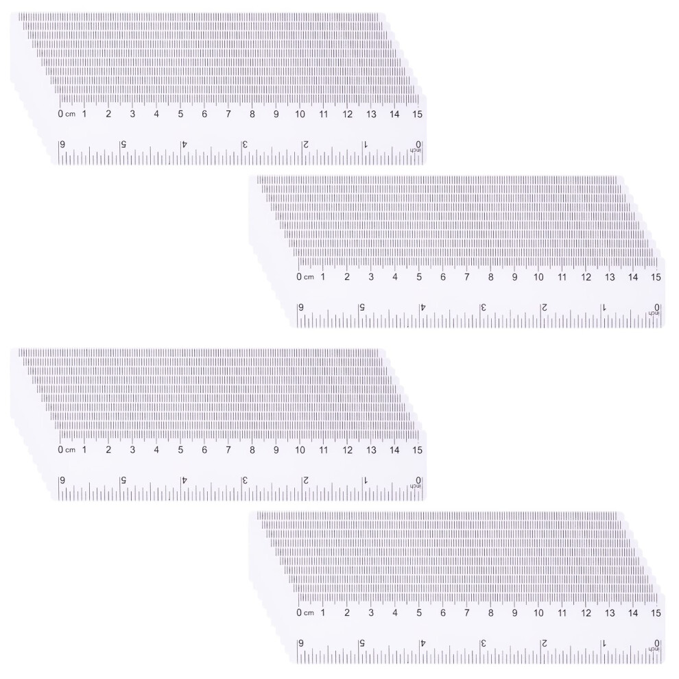 Photos - Accessory AIEX 40pcs 6inch Inch Ruler, Small Transparent Ruler Plastic Mini Rulers Bulk with Inches Centimeters for Kids Students Scho