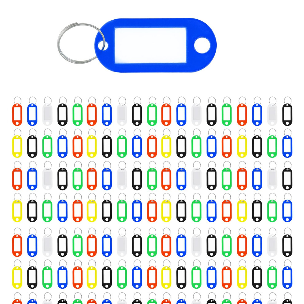 Westcott Key Tags 200 Pieces | 200 Pack Of Robust Tags For Labelling Keys With Exchangeable Labels | With Metal Ring And In Six Colours | E-10656 00 5007379319226