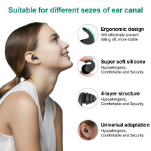 FNGXX Swimming Ear Plugs, 3 Pairs Waterproof Reusable Silicone Swim Earplugs for Swimming Surfing Snorkeling and Other Water Sports (Adults & Teens 1