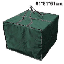 (Green) Waterproof And Dustproof Cushion Bag Christmas Decoration Storage Bag Outdoor Patio Furniture Seat Cushions Storage Bag With Zipper And Hand