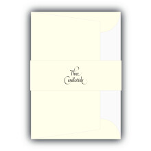 Three Candlesticks 20 Luxury Tissue-lined Envelopes for A5 Writing Pad, Size C6 - White