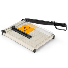 WORKLION Guillotine Paper Cutter A4 – Heavy Duty Paper Trimmer with Safety Guard,15 Sheets Capacity, Precision Guillotine Cutter for Cutting Paper,