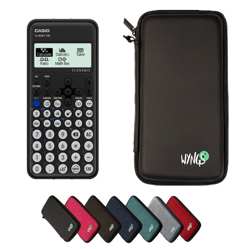 Casio Casio FX-83GTCW Black including a WYNGS protective case in Black - Basic Set