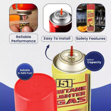 250ml Butane Gas Fuel Refill Universal Refill Fluid Ideal for BBQ, Camping, Kitchen & Cooking Gas Refill