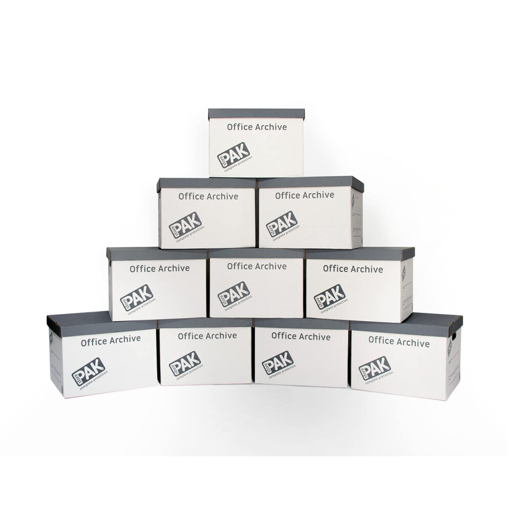 Photos - Other Furniture StorePAK Office Archive Boxes - Storage Cardboard Boxes with Handles & Lids  34.2 Litres – H28.2 x W31.7 x D38.3(Pack of 10)