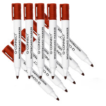 Q-Connect Drywipe Marker Pen Red (Pack of 10)
