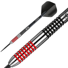 WINMAU Darts Ton Machine Professional Tungsten Darts Set with Prism Flights and Shafts (Stems) 22g | 23g | 24g | 26g | 27g Gram Steeltip Dart Set (Re