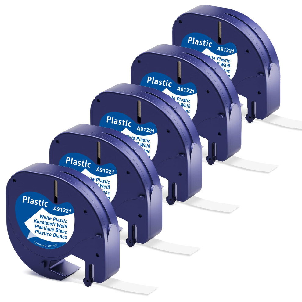 Photos - Other Office Equipment Compatible with Dymo LetraTag Refills Plastic White Labels 12mm x 4m, Compatible with Dymo LetraTag Label Makers LT-100H LT