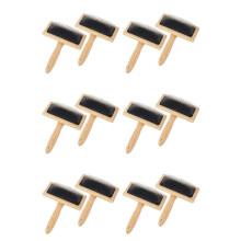 12 Cardadoras de Lana, Cardadoras de Mano Grandes de 6,1 Pulgadas X 4,8 Pulgadas para Lana, Herramienta para Mezclar Fieltro de Lana Artesanal,