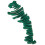 Box.it.pack.it Shredded Crinkle ZigZag Kraft Paper, Forest Green, 1kg 1