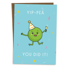BYANIKA Congratulations Card | Exam Results, Graduation, Uni, Interview, Degree, New Job, Passing Driving Test, Proud of You Did It, Yay, Smashed It,
