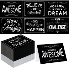 Outus 36 Pack Good Luck Cards Bulk Student Gift from Teacher Inspirational Greeting Quote Card with Envelope for Teacher Graduation Back to School Pa