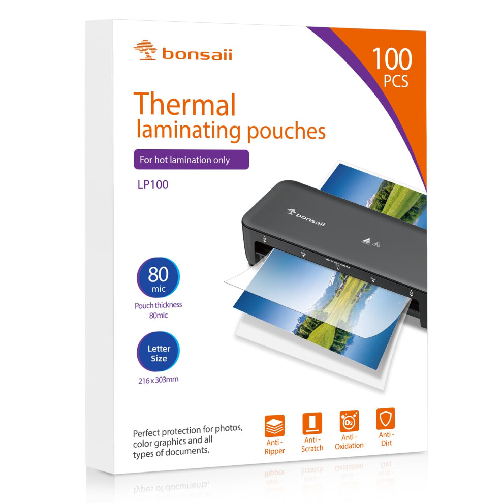 Photos - Other Office Equipment Bonsaii A4 Laminating Pouches, 100 Sheets, 160 Microns , Glossy Finish, Clear and Durable, Ideal for Notices an (280 Microns)