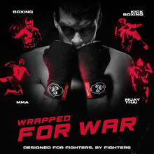 Beast Gear Boxing Hand Wraps 4.5m / 180" – Elasticated Cotton Blend Bandages for MMA, Kickboxing & Muay Thai – Breathable Inner Gloves with Thumb