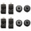 8 Pack Camera Combo Pack Adattatore per Slitta A Freddo 1/4 Pollice per Slitta A Slitta con Flash 1