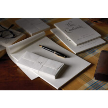 Three Candlesticks 20 Luxury Tissue-lined Envelopes for A5 Writing Pad, Size C6 - White