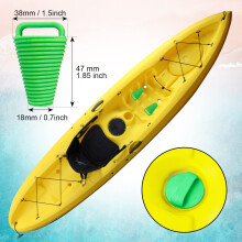 XARILK 8 Packs TPE Kayak Scupper Plug Kit – Universal Waterproof Bungs with Handle (2 Sizes, 3 Colours) for Kayak, Canoe, Motorcycle & More (Green,