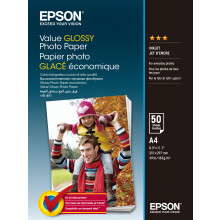Epson Value | Glossy Photo Paper A4 | 50 Sheet | 183gsm - C13S400036