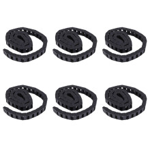 6 Piezas 10 x 20mm 1M Abierto en Ambos Lados Cadena de Arrastre Cable de Remolque de Plastico