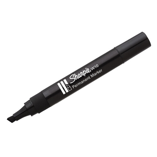 Sharpie Sharpie W10 Permanent Markers | Chisel Tip | Black Ink | 12 Count 2