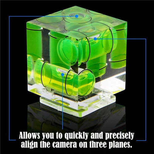 Triple 3 Axis Hot Shoe Bubble Spirit Level Compatible for    DSLR Camera (6 Pack)