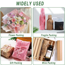 Honeycomb Packing Paper, 30cm x 60m Packing Paper Substitute Alternative for Bubble Cushioning Wrap for Moving Shipping Packaging, Recyclable Moving