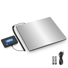 Drcowu 300kg Digital Shipping Scale, Heavy Duty Postal Scale with Hold/Tare, Large Platform, Separate Screen, Ideal for Small Businesses & Packages,