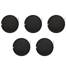 5X Foto Studio 16,8 cm 60 Grad Wabengitter für 7 Zoll Standard Reflektor Diffusor Lampenschirm Dish