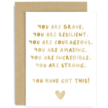 Encouragement Cards For Women - You Are Strong You Got This - Get Well Soon Sympathy Gifts - Feel Better Cards For Friends - Surgery Recovery Gift fo