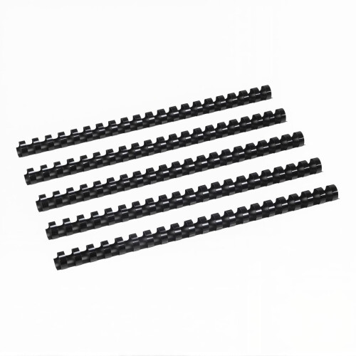 RAYSON Plastic Binding Combs, 125 Sheets, 21 Rings, 16 mm Comb Binder Spines, A4, Black, Pack of 100